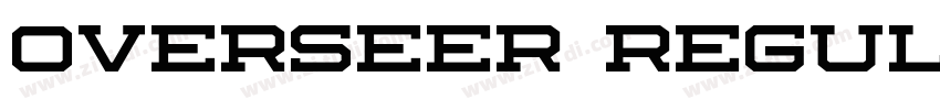 Overseer Regular字体转换